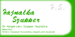 hajnalka szupper business card